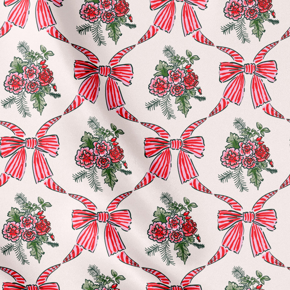 Autorská Látka Vánoční mašličky