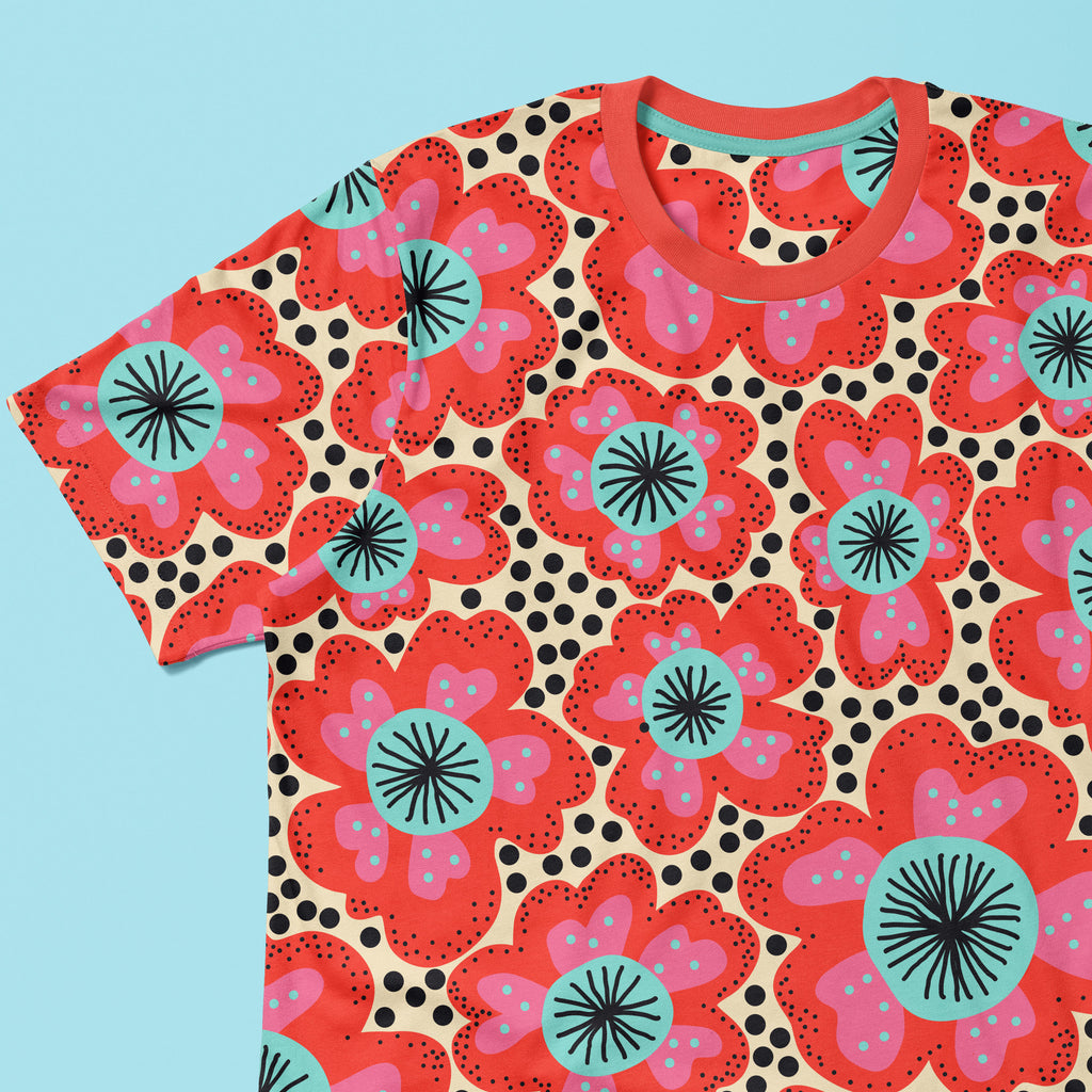 Cherry Delight Oversize Unisex Boxy Fit T-Shirt