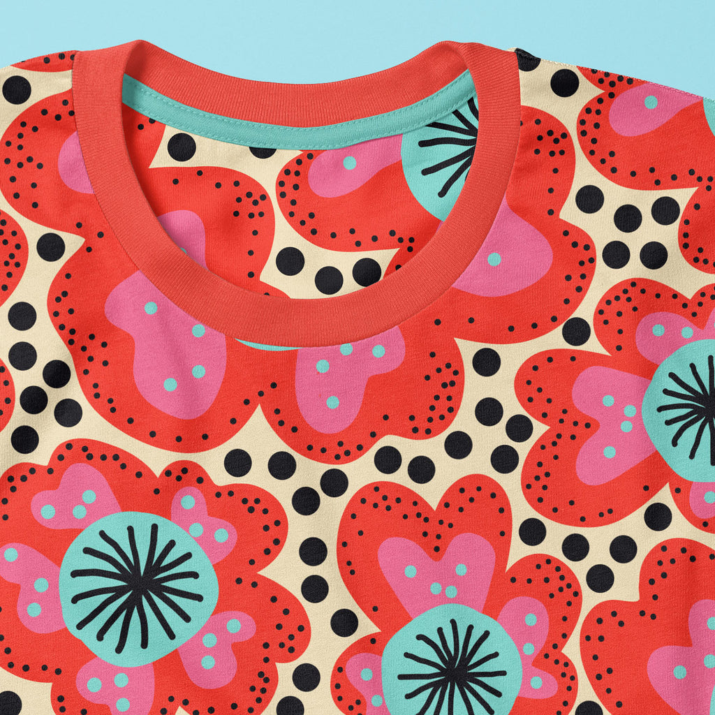 Cherry Delight Oversize Unisex Boxy Fit T-Shirt
