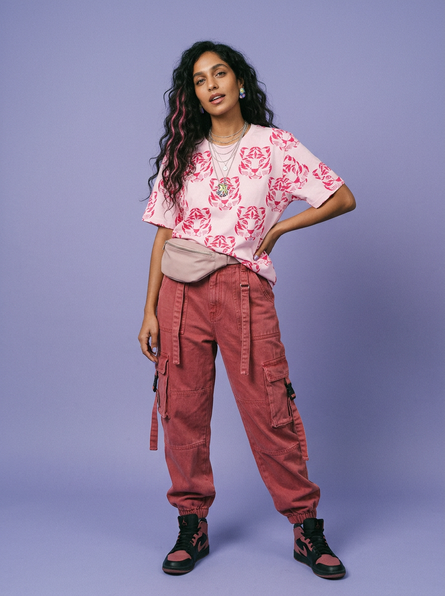 Cherry Delight Oversize Unisex Boxy Fit T-Shirt