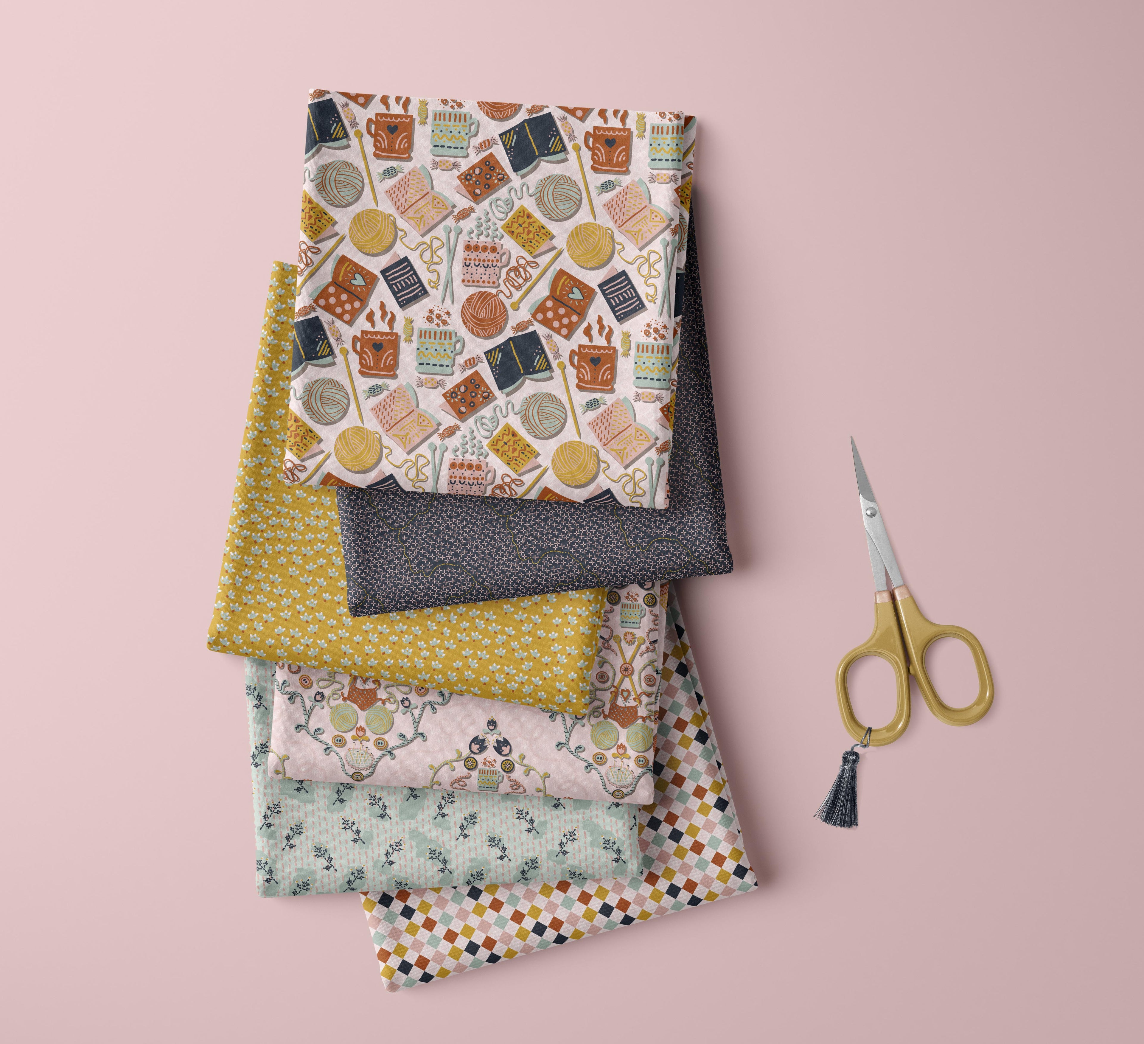 Sada autorských látek Pletařské návody