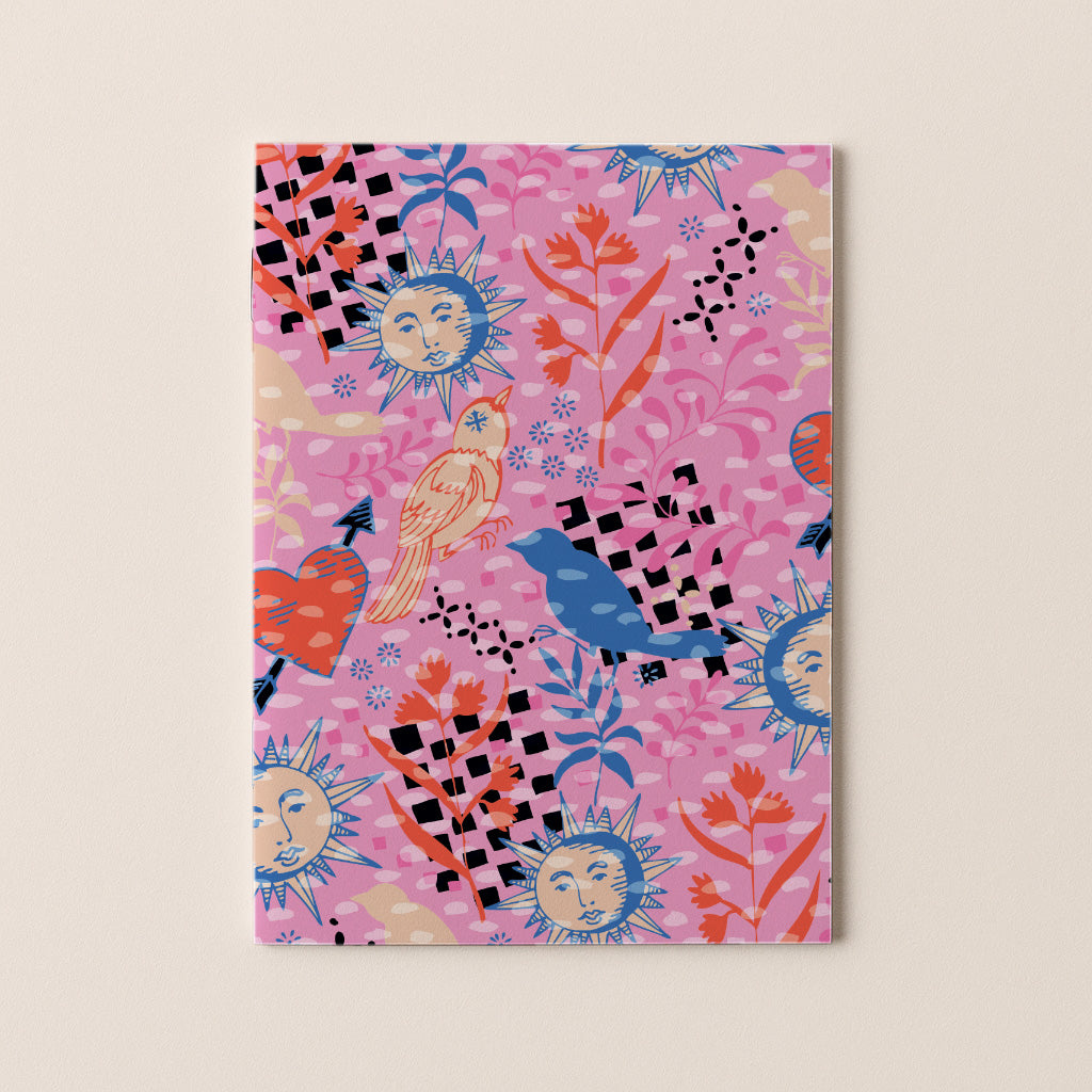 A5 sešit s čistými listy a autorskou ilustrací Matky přírody