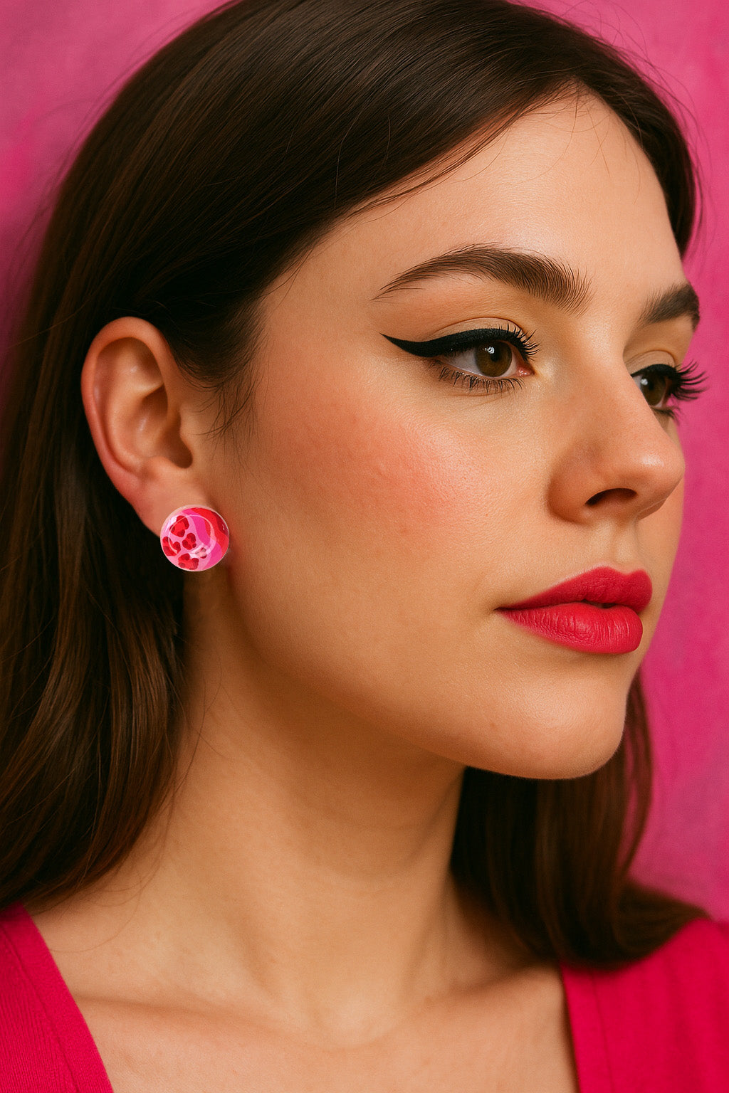 Náušnice All the Pinks Cheetah